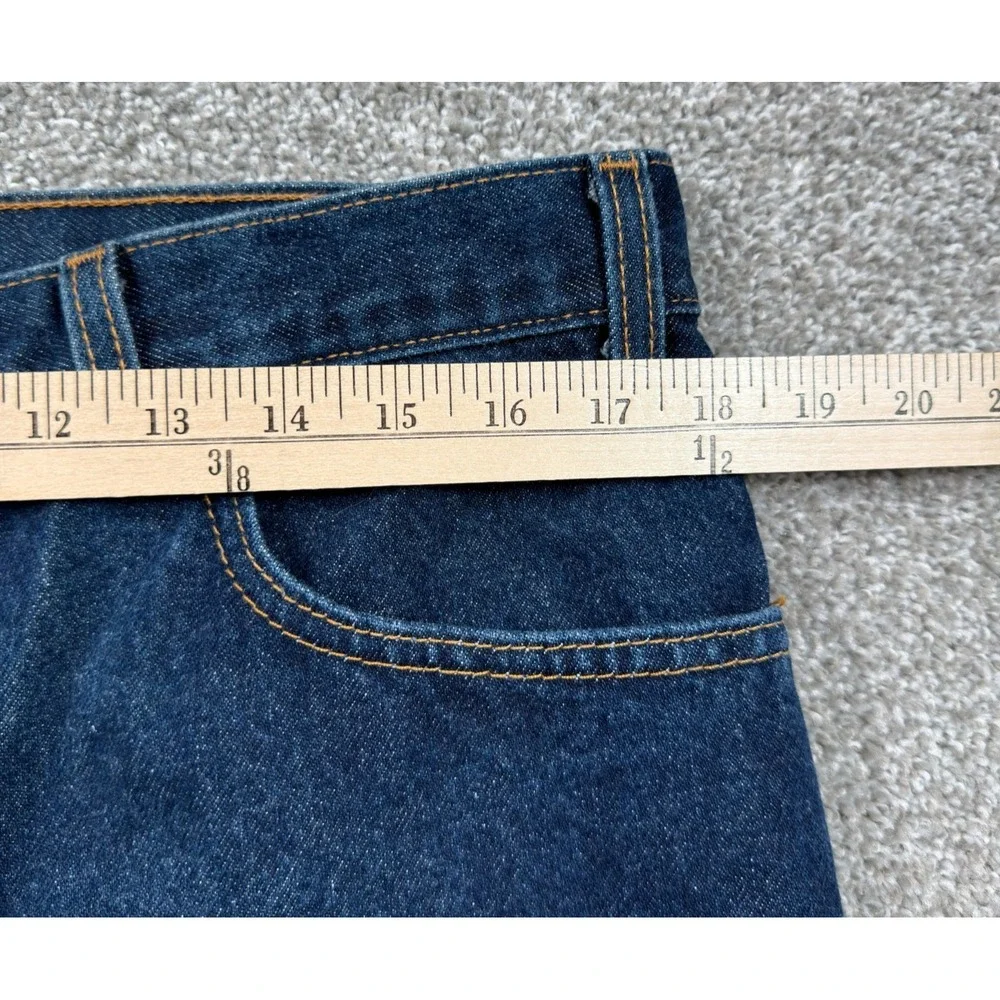 Vintage 2001 Levi's 505 Jeans 36x30 Made USA Y2K Dark Wash Denim